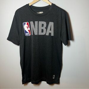 NBA Basketball Graphic T-Shirt Men’s M Charcoal Gray Short Sleeve Soft Polyester